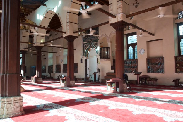 Photo taken towards the minbar or pulpit.