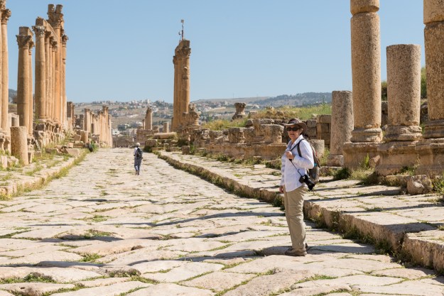 Denise on Jerash's Rodeo Drive.